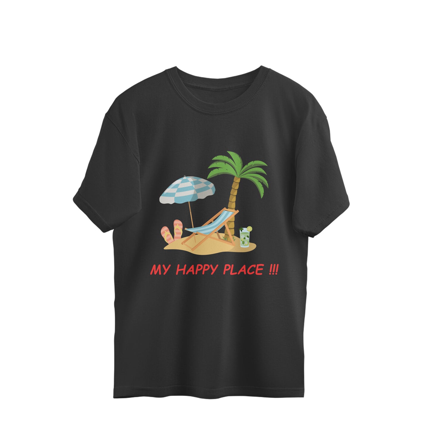 ChillingMode.com - My Happy Place - Oversized T-Shirts For Men and Women