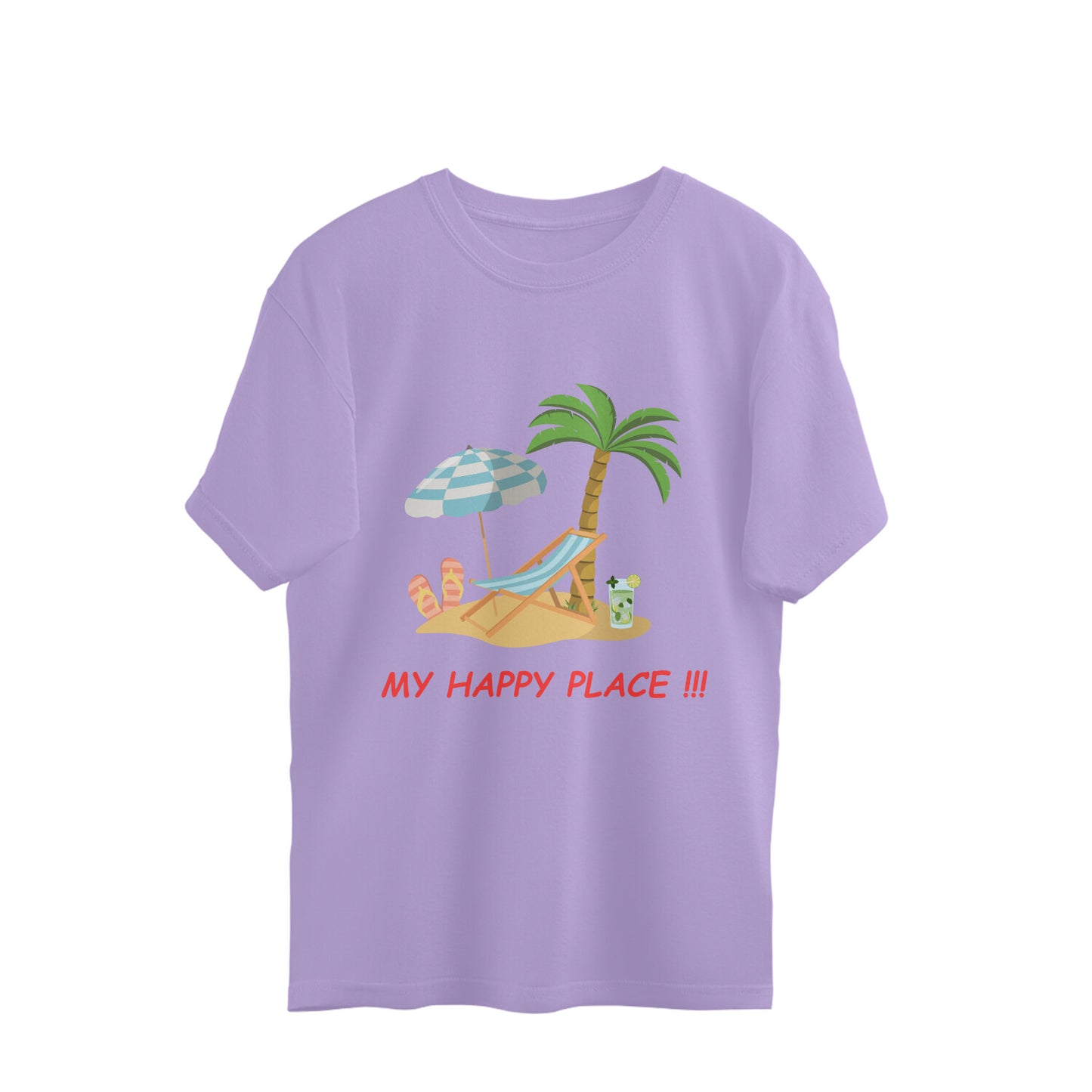 ChillingMode.com - My Happy Place - Oversized T-Shirts For Men and Women