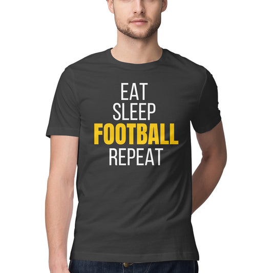 ChillingMode.com - Eat Sleep Football Repeat - T-Shirts For Men