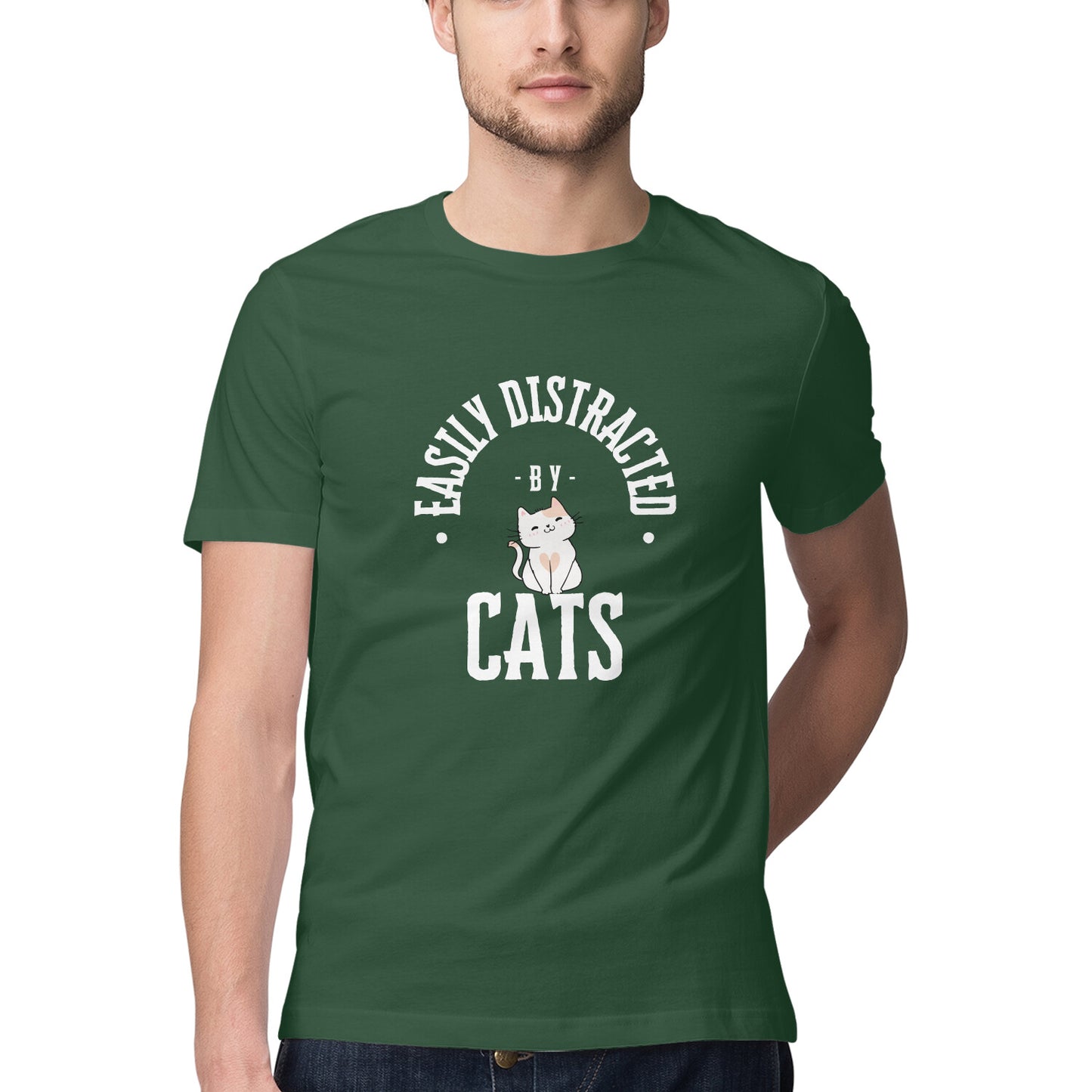 ChillingMode.com - Easily Distracted By Cats - T-Shirts For Men