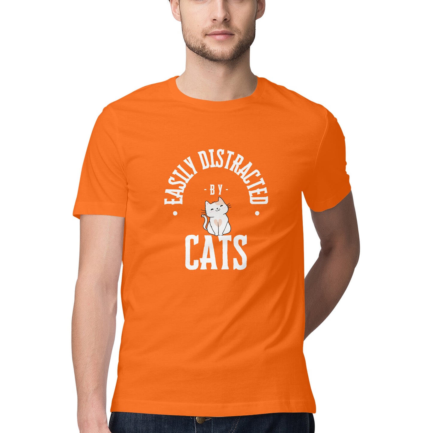 ChillingMode.com - Easily Distracted By Cats - T-Shirts For Men