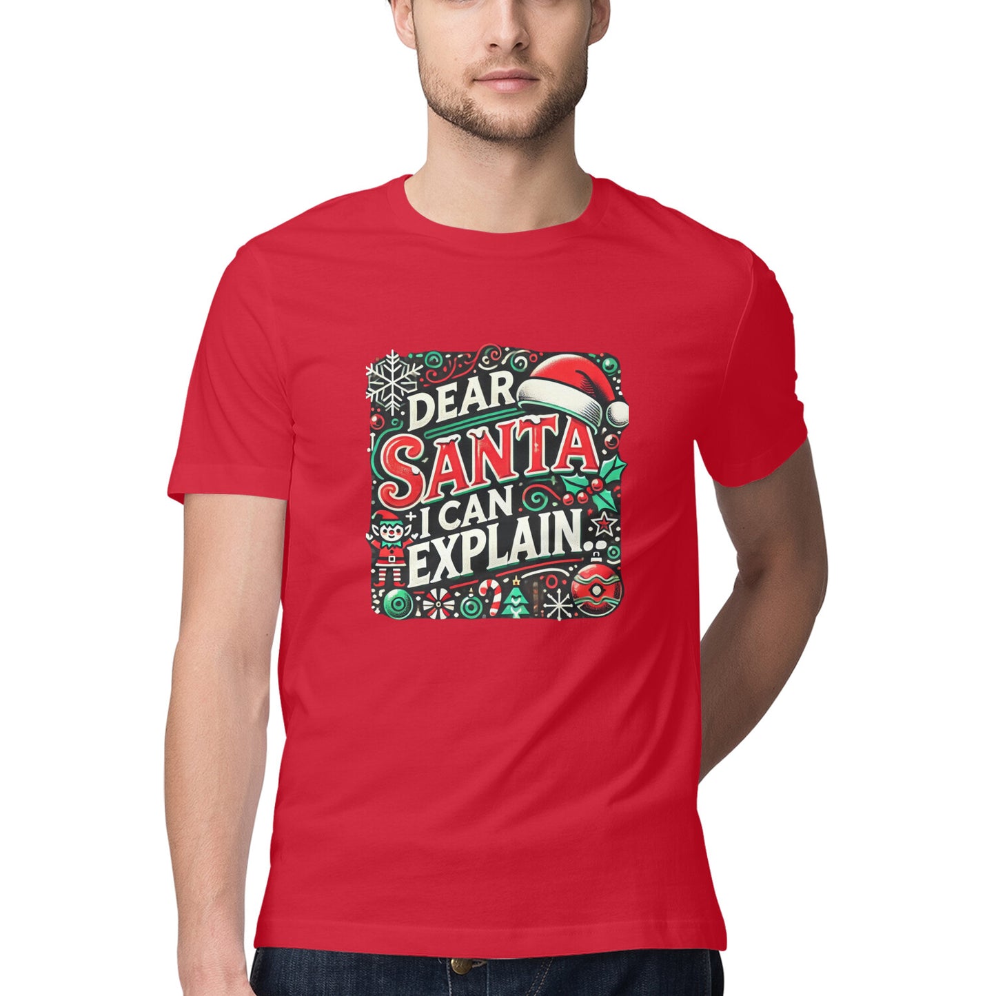 ChillingMode.com - Dear Santa, I Can Explain - T-Shirts For Men