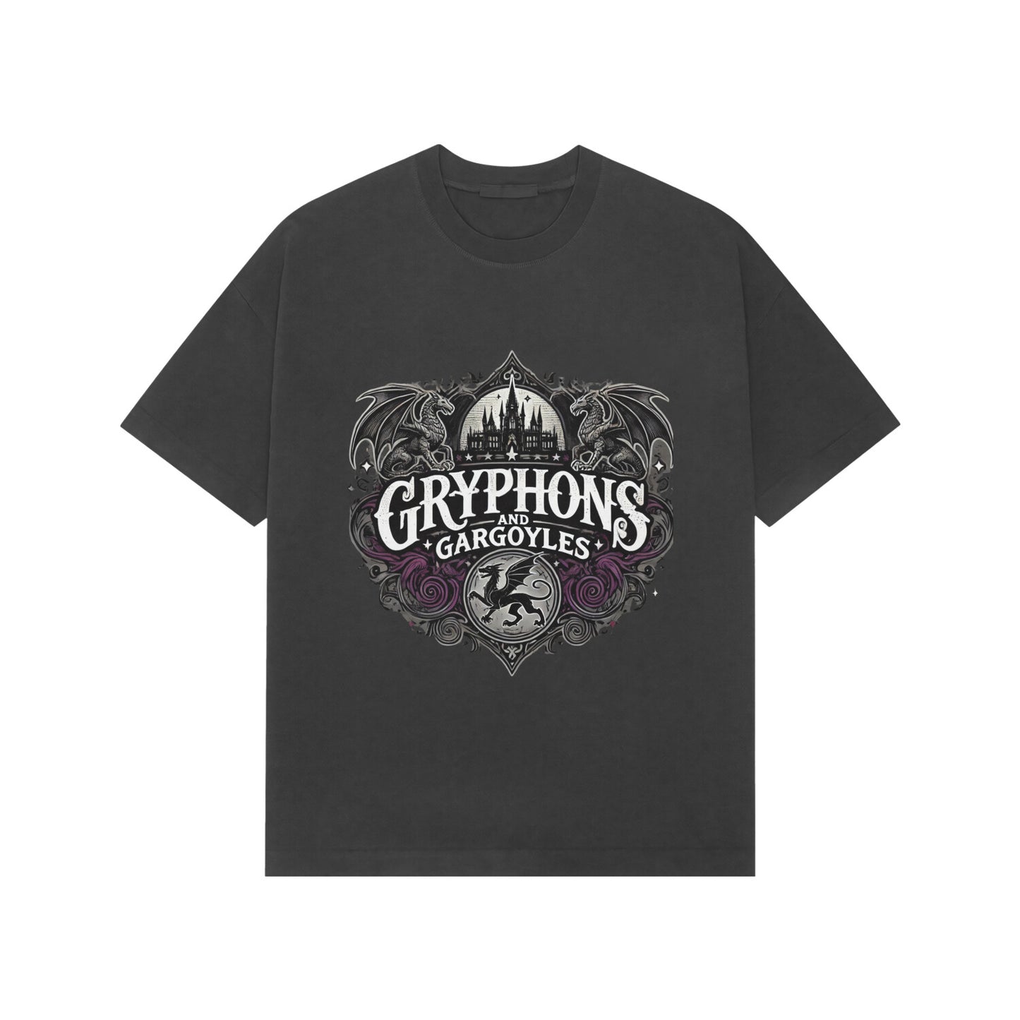 ChillingMode.com - Gryphons and Gargoyles - Premium Oversized T-Shirt for Men