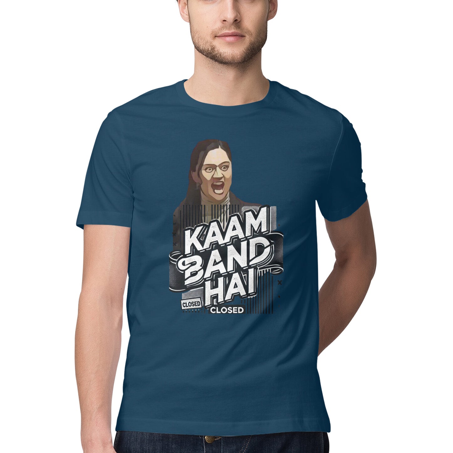 ChillingMode.com - Kaam Band Hai - T-Shirts For Men