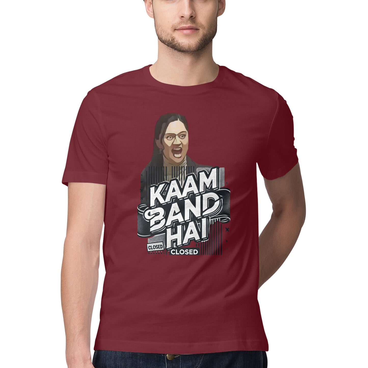 ChillingMode.com - Kaam Band Hai - T-Shirts For Men