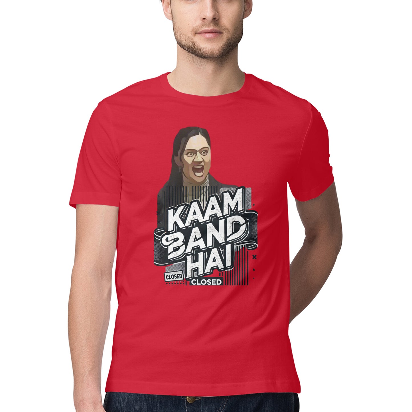 ChillingMode.com - Kaam Band Hai - T-Shirts For Men