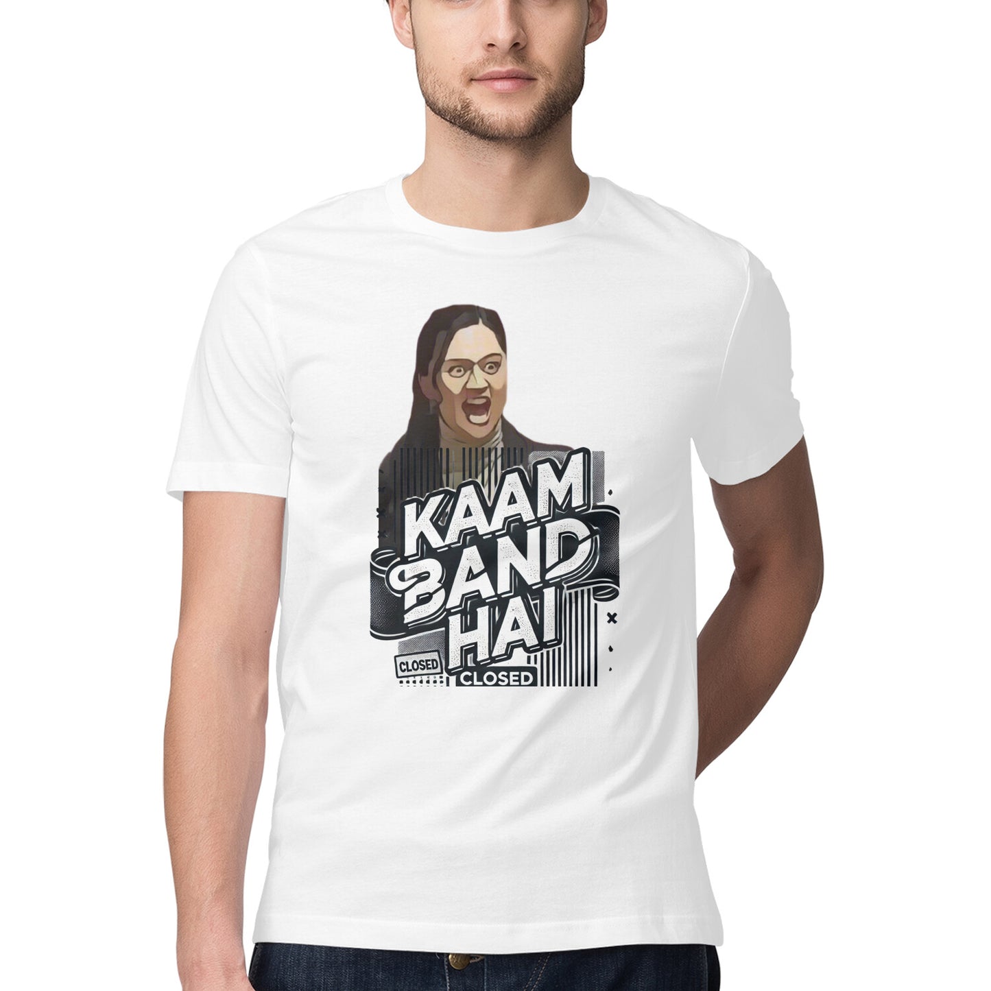 ChillingMode.com - Kaam Band Hai - T-Shirts For Men