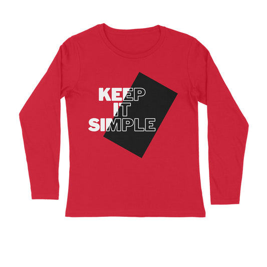 ChillingMode.com - Keep It Simple - Full Sleeve T-Shirts For Men