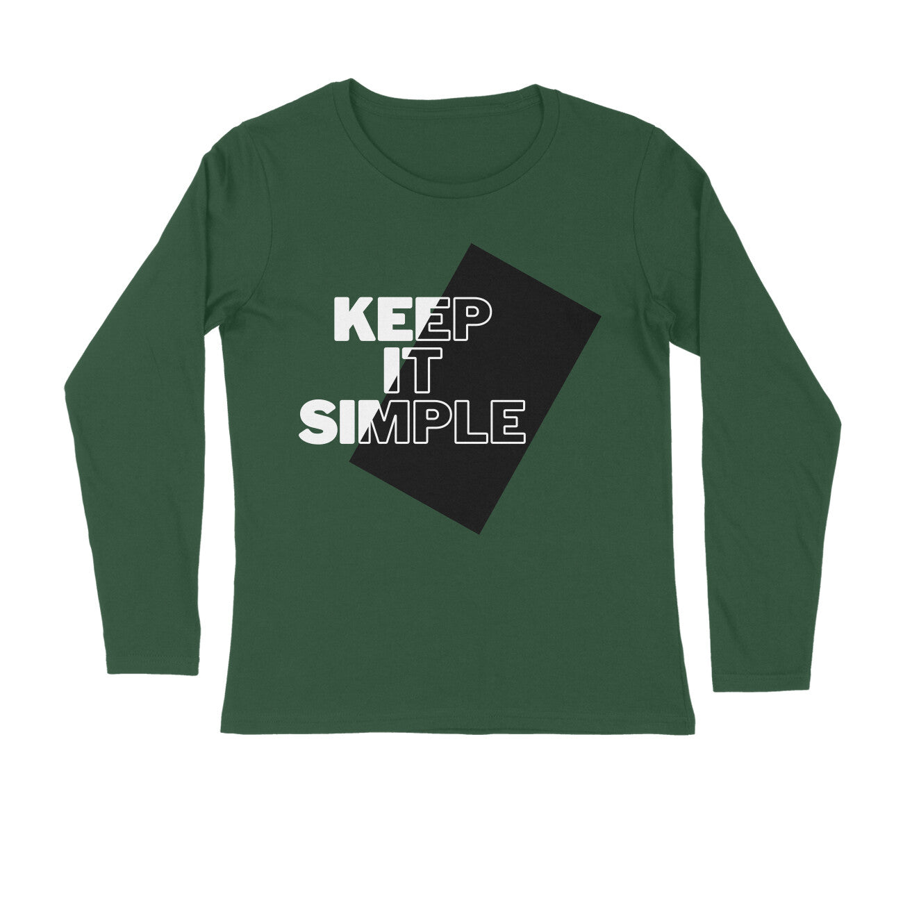 ChillingMode.com - Keep It Simple - Full Sleeve T-Shirts For Men