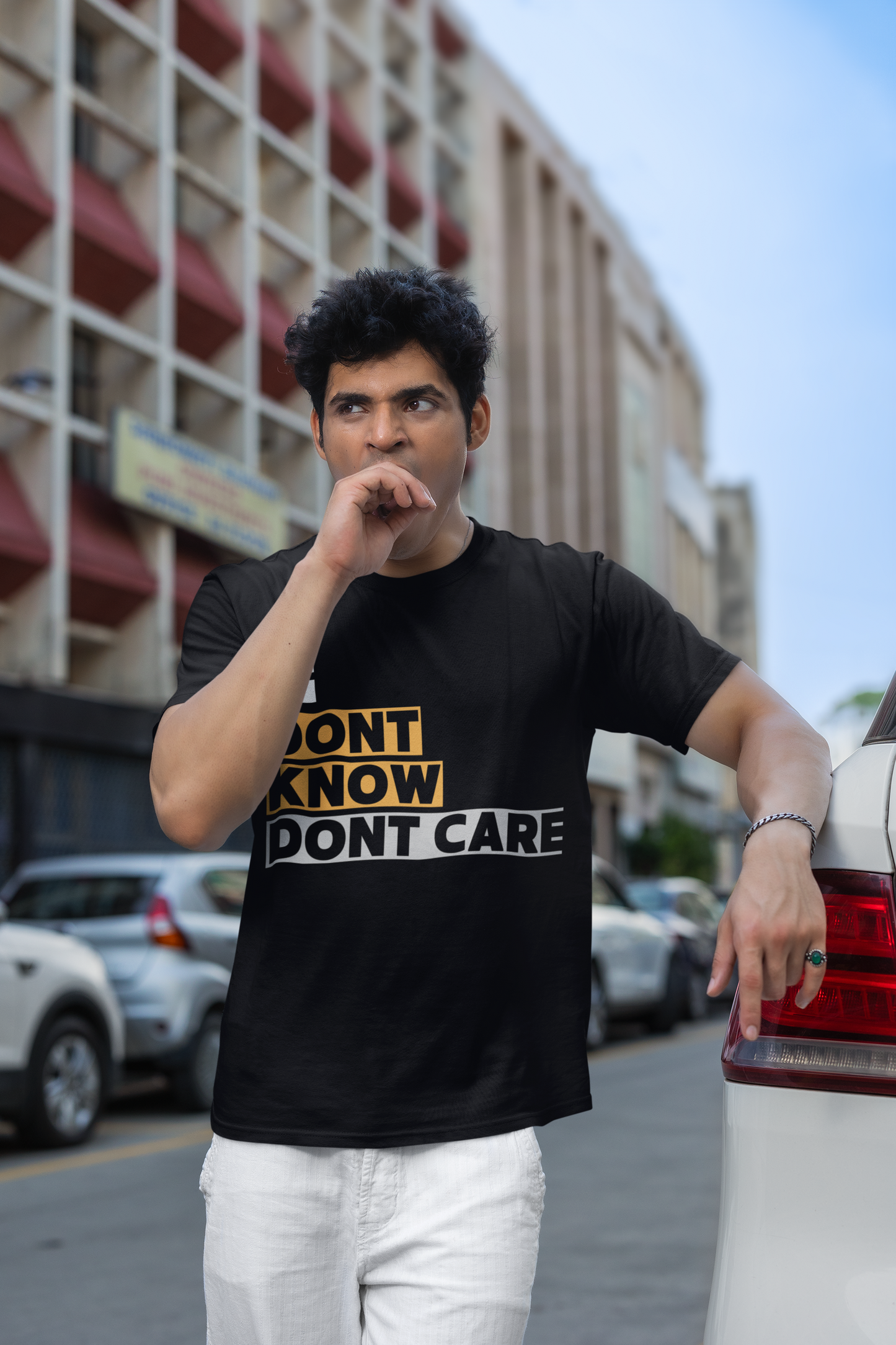 ChillingMode.com - Dont Know Dont Care - Oversized T-Shirts For Men