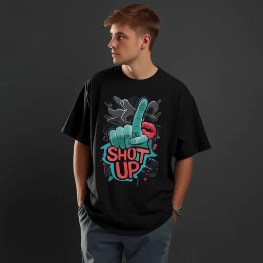 ChillingMode.com - Shut Up - Unisex Oversized T-Shirts